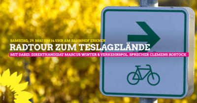 Fahrrad-Demo von Erkner zum Tesla-Gelände