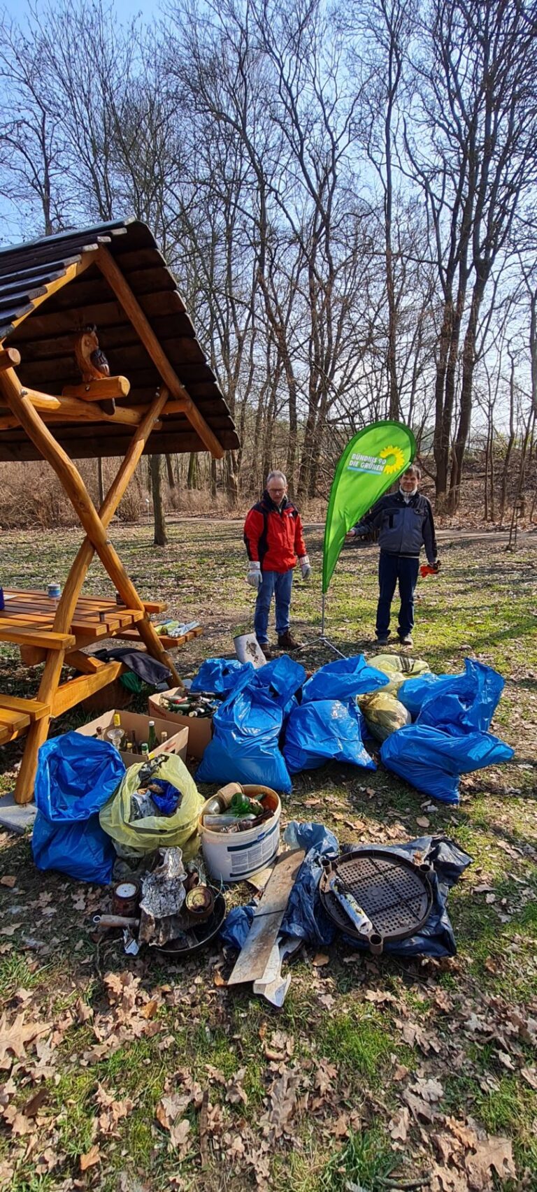 Müllsammelaktion im Arboretum war ein voller Erfolg