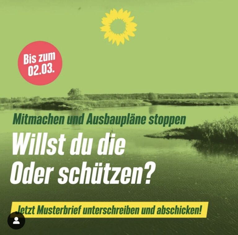 Musterbetrief Schutz der Oder