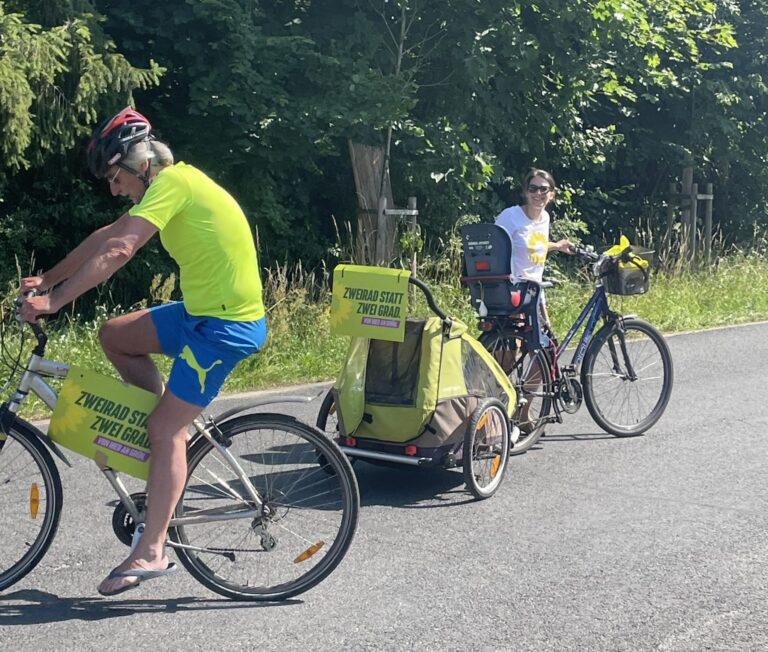Grüne demonstrierten für Radweg LOS-MOL