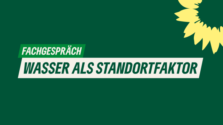 Veranstaltungshinweis: Fachgespräch Wasser als Standortfaktor