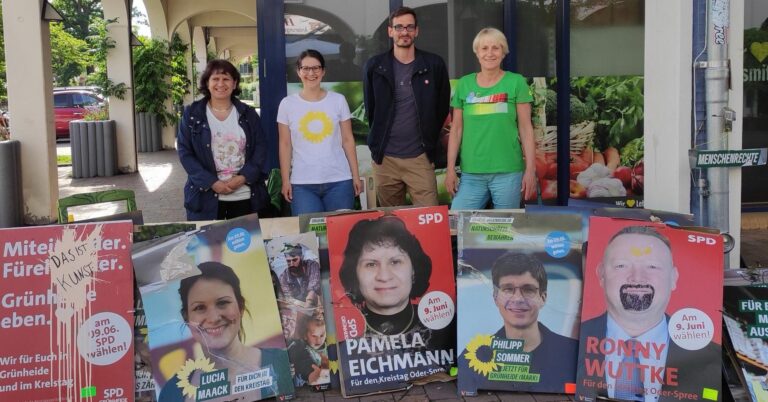 Zerstörung wird Kunst: Wahlplakat-Aktion